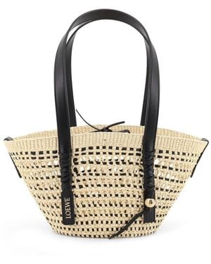 Loewe Tassen ,Leer Paula's Ibiza Braid Small Basket - Metallic