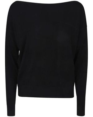 Patrizia Pepe Stilvoller Strickpullover Für Frauen - Schwarz