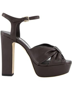 Jimmy Choo Heloise Platform Sandalen - Zwart