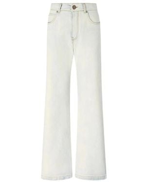 Pinko Wide Jeans - Blanco