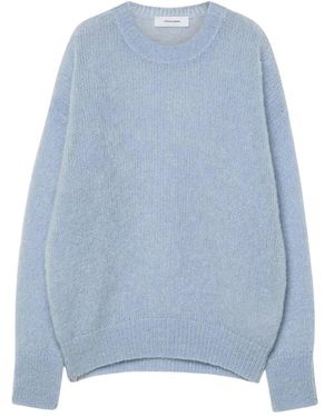Pomandère Superkid Mohair Sweater Weicher Luxus Winter - Blau