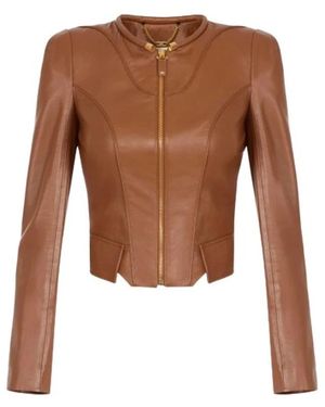 Elisabetta Franchi Cigar Lederjack - Bruin