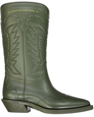 Dior Botas Altas Con Detalle De Logotipo, Mujer, Talla - Verde