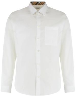 Burberry Formal Shirts - Blanco