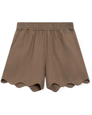 SOSUE Casual Shorts - Marron