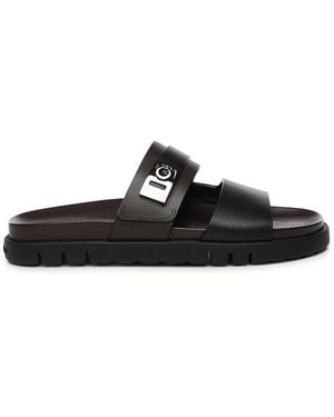 Ferragamo Sliders - Zwart