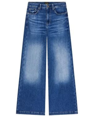 Guess Bellagio Chain Pockets Wijde Jeans - Blauw