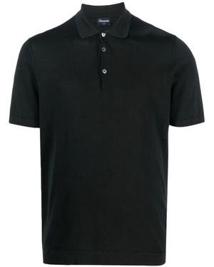 Drumohr Polo Shirts - Black