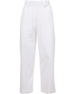 Le Tricot Perugia Wide Trousers - White