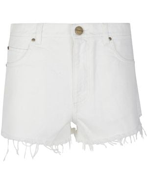 Pinko Korte Broeken ,Wit ,Denim Denim Shorts