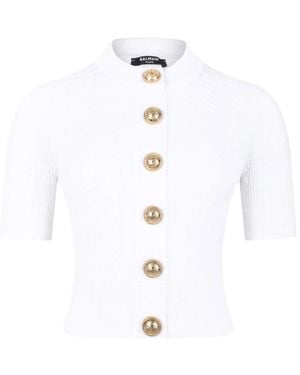 Balmain Cardigans - White