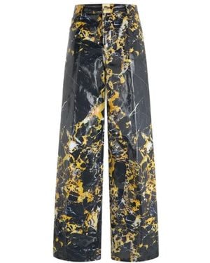 Roberto Cavalli Wide Trousers - Green