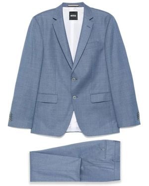 HUGO Single Breasted Suits - Blue