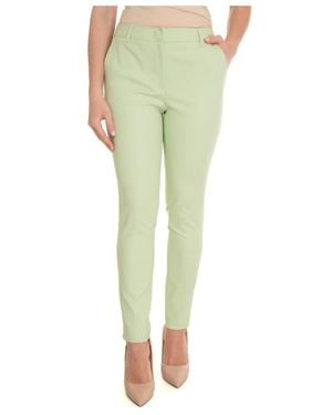 Liu Jo Pantalones tubo elásticos de cintura alta - Verde