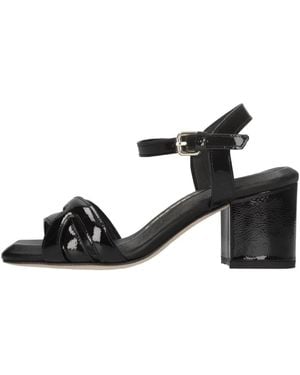 Janet & Janet High Heel Sandals - Black