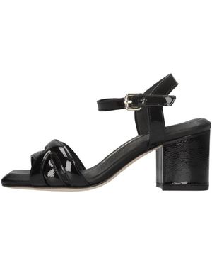 Janet & Janet Schoenen ,Zwart ,Leer J-212 Sandal