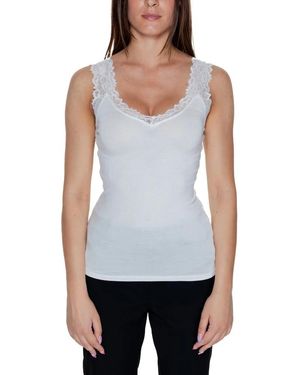 Vero Moda Nu 20% Korting: Kanten Top Vmrosa Sl Top Jrs Noos - Wit