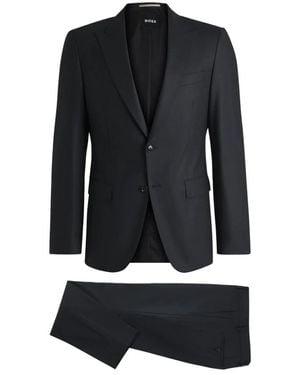 HUGO Single Breasted Suits - Black
