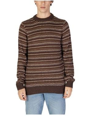 Only & Sons Round-Neck Knitwear - Brown