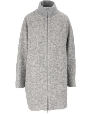 Peserico Single-Breasted Coats - Grigio