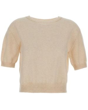 Lisa Yang Round-Neck Knitwear - Natural
