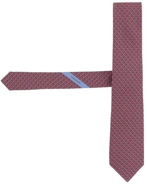 Ferragamo Zijden Das - Paars
