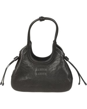 Miu Miu Tassen ,Zwart ,Leer Ivy Tote