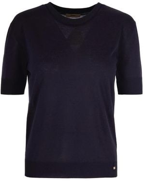 Herno Round-Neck Knitwear - Azul