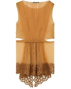 Alberta Ferretti Sleeveless Tops - Brown