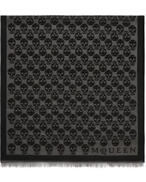 McQueen Winter Scarves - Negro