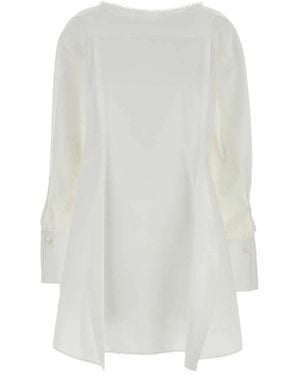 Carven Shirt Dresses - White