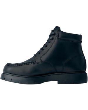 Camper Lace-Up Boots - Bleu