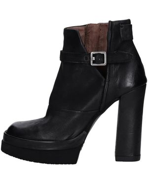 A.s.98 Schoenen ,Zwart ,Leer Vivent Enkellaars