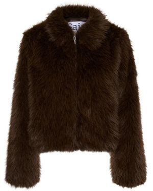 Saint Tropez Faux Fur & Shearling Jackets - Marrón