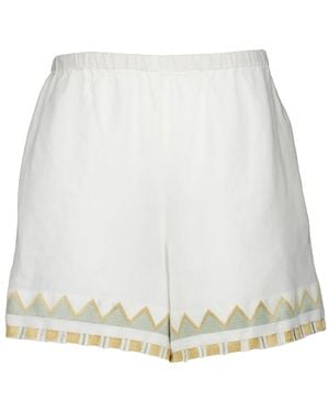Greek Archaic Kori Casual Shorts - White