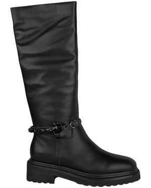 Alma En Pena. High Boots - Black