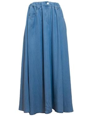 EMMA & GAIA Midi Skirts - Azul