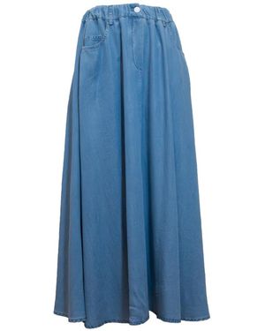 EMMA & GAIA Midi Skirts - Azul