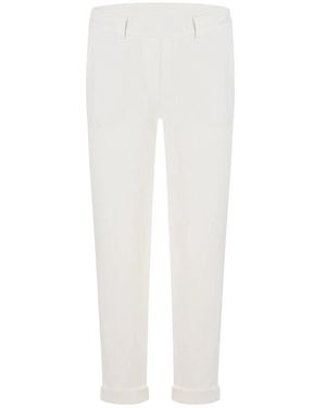 Cambio Slim-Fit Trousers - Blanco