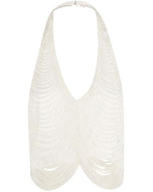 GIUSEPPE DI MORABITO Sleeveless Tops - Blanc