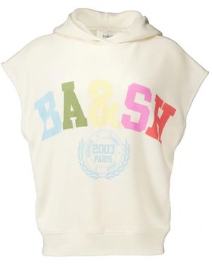 Ba&sh Hoodies & Sweatvesten ,Ecru Beny T-Shirt - Naturel