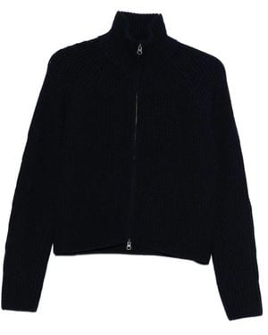 Lisa Yang Blaue Kaschmir-Strickjacke - Schwarz
