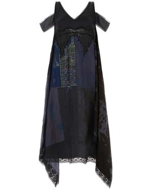 Marine Serre Midi Dresses - Blue