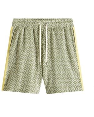 Drole de Monsieur Stilvolle monogramm-shorts für männer - Grün