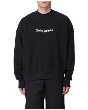 Palm Angels Crew Neck Sweatshirt - Schwarz