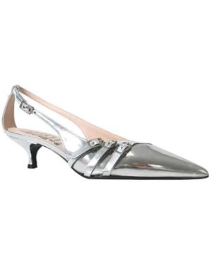 John Richmond Low Slingback Pump - Mettallic