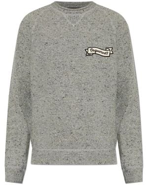 DSquared² Round-Neck Knitwear - Gris