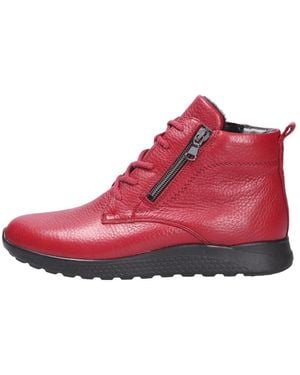 Waldläufer Lace-Up Boots - Rosso