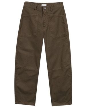 Alchemist Heather Denim Barrel-Fit Jeans - Grün