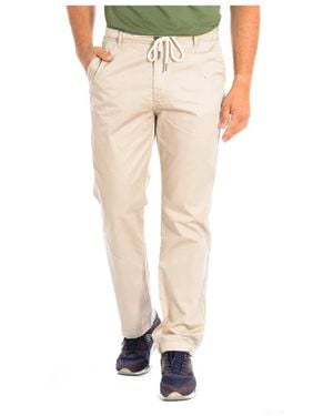 La Martina Slim-Fit Trousers - Natural